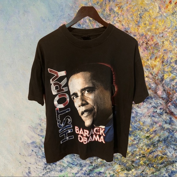 2008 BARACK OBAMA HISTORY TEE - Picture 1 of 4